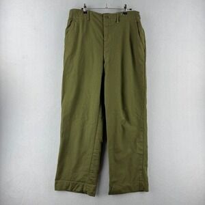 Vintage Military Pants Mens Medium 32x29 Olive Green Wool M-51 50s Korean War